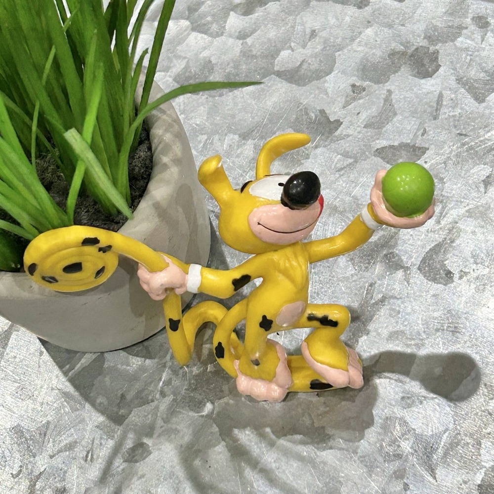 Vintage Disney Marsupilami Tennis Ball 3.5" PVC Figure‎ Applause 1990s